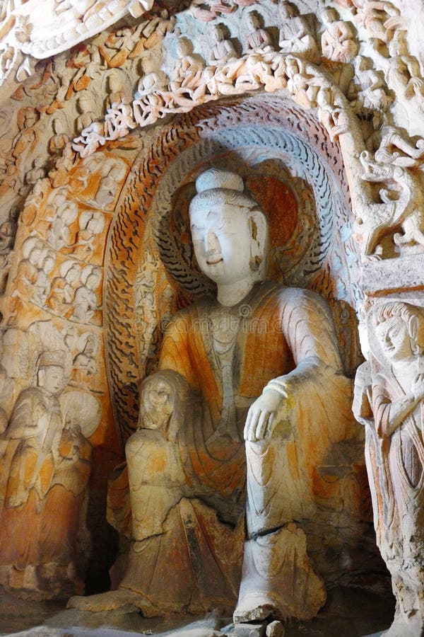 A scenic view of Datong Yungang Grottoes