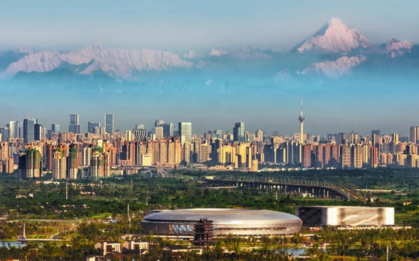 A scenic view of Deyang Huijian Si
