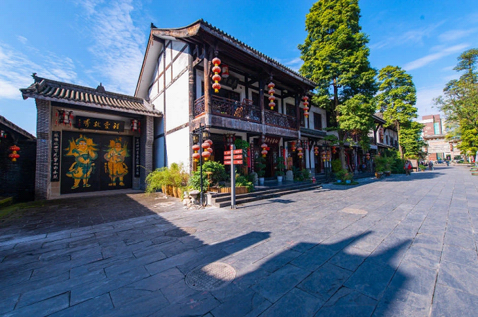 A scenic view of Deyang Jiannanchun Jiufang Yizhi