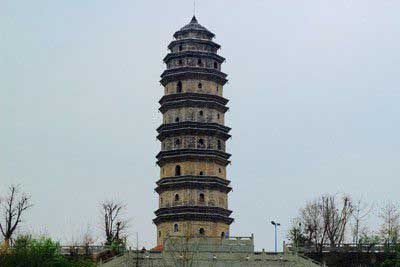 A scenic view of Deyang Zhongjiang Beita