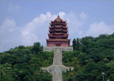 A scenic view of Deyang Zhongjiang Beita