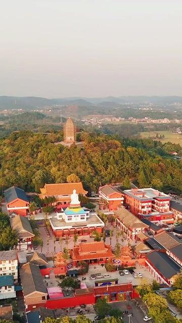 A scenic view of Deyang Zhongjiang Beita