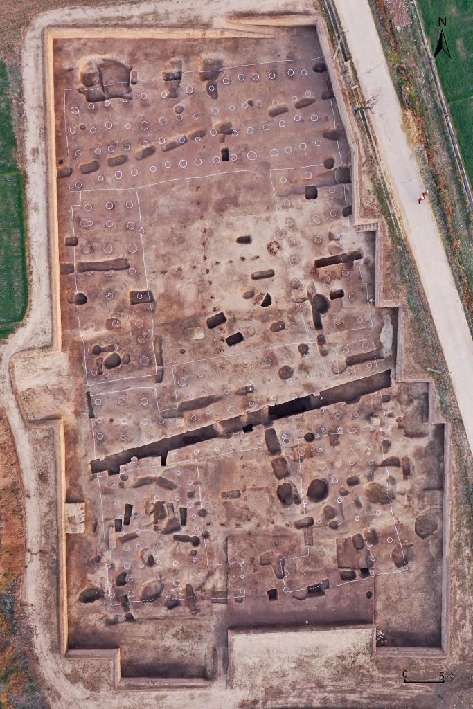 A scenic view of Dingxi Siwa Yizhi