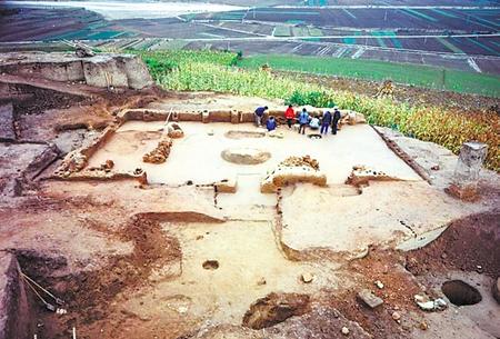 A scenic view of Dingxi Xindian Yizhi