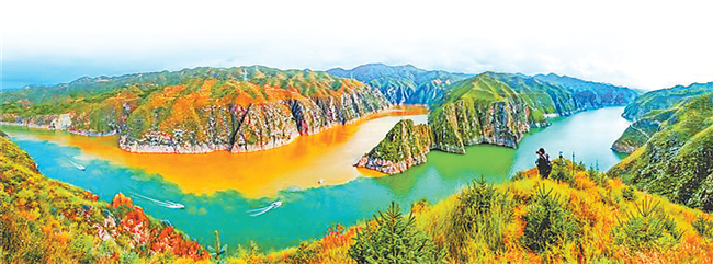 A scenic view of Dingxi Xindian Yizhi