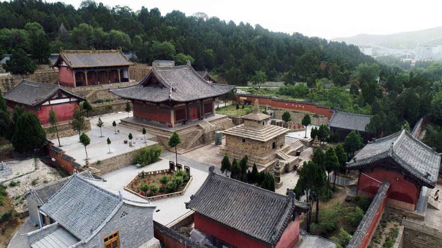 A scenic view of Faxing Temple