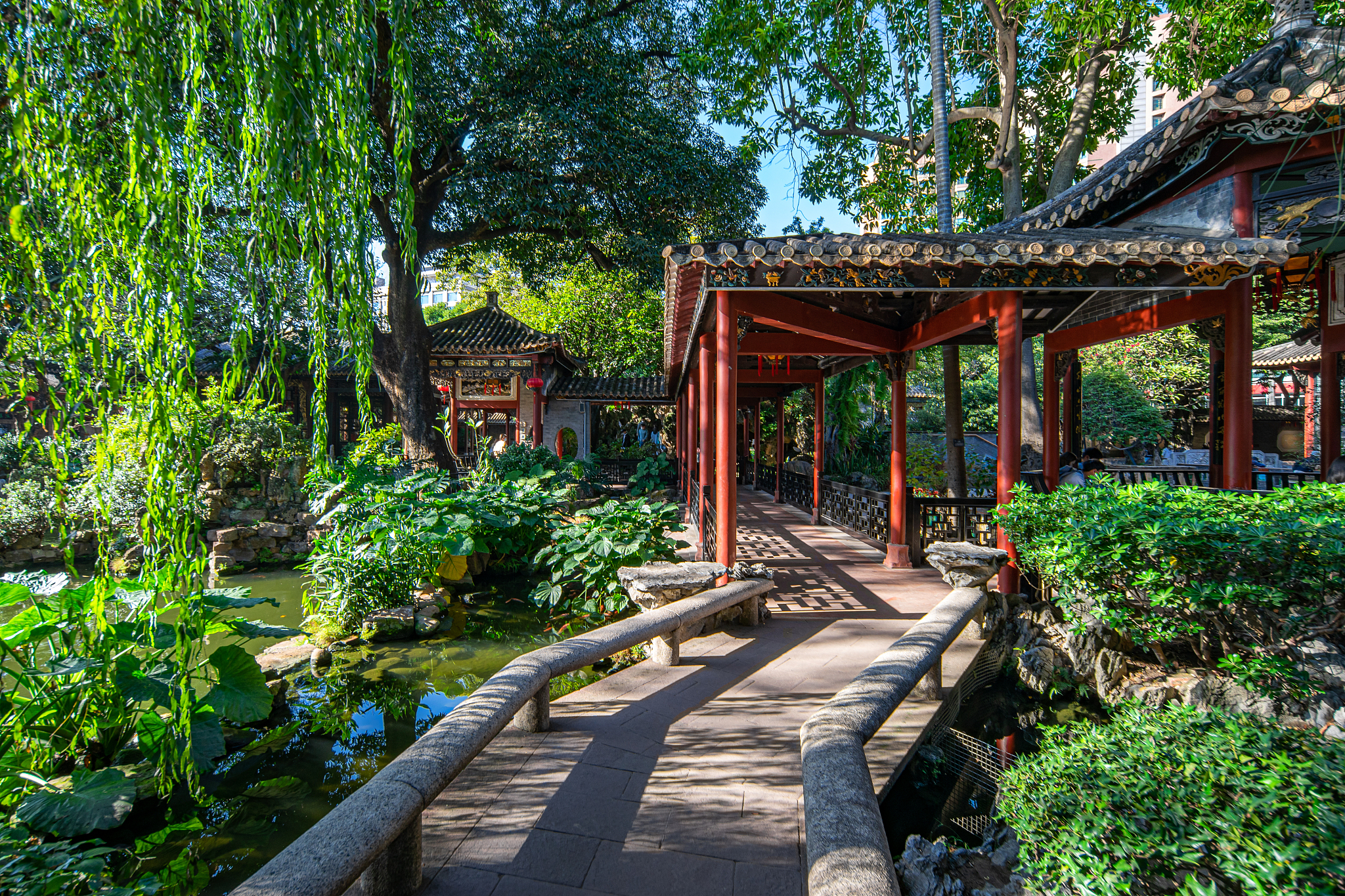 A scenic view of Foshan Qinghuiyuan