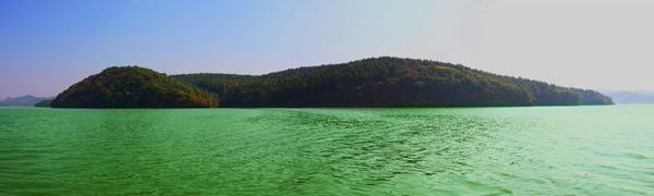 A scenic view of Fushun Saerhu Chengzhi