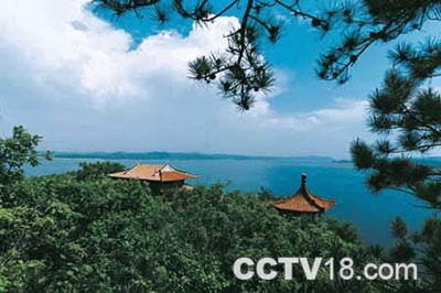 A scenic view of Fushun Saerhu Chengzhi