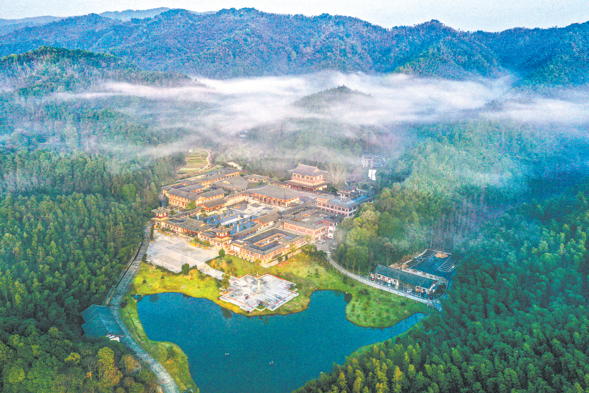 A scenic view of Fuzhou Guodishan Yizhi