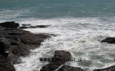 A scenic view of Fuzhou Haitan Haixia Shuixia Yizhi