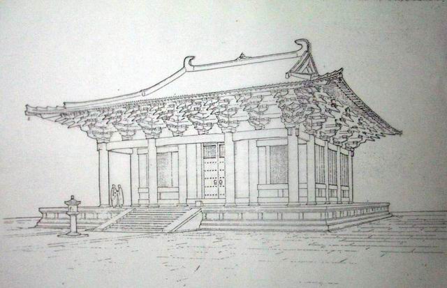 A scenic view of Fuzhou Hualinsi Dadian