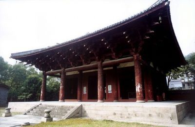 A scenic view of Fuzhou Hualinsi Dadian