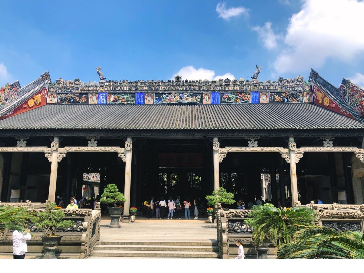 A scenic view of Fuzhou Huwan Shufang Jianzhuqun