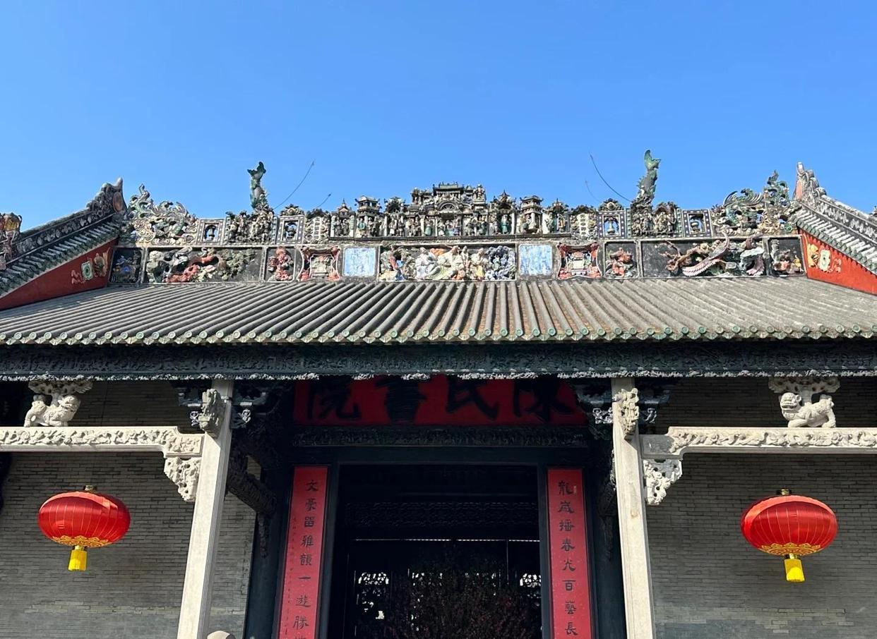 A scenic view of Fuzhou Huwan Shufang Jianzhuqun
