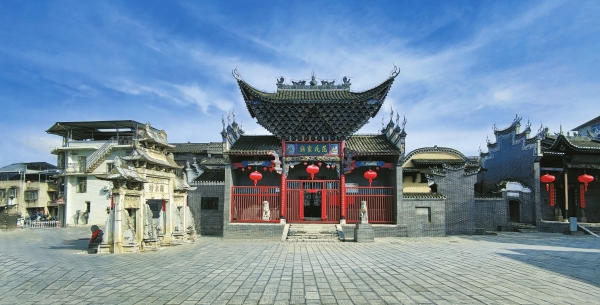 A scenic view of Fuzhou Huwan Shufang Jianzhuqun