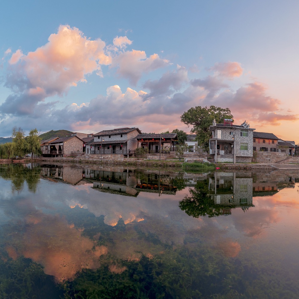 A scenic view of Fuzhou Liukengcun Gu Jianzhuqun