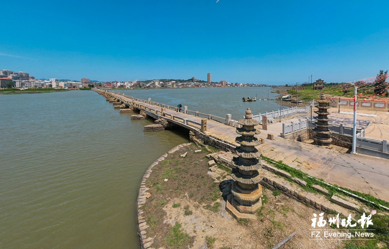 A scenic view of Fuzhou Longjiangqiao