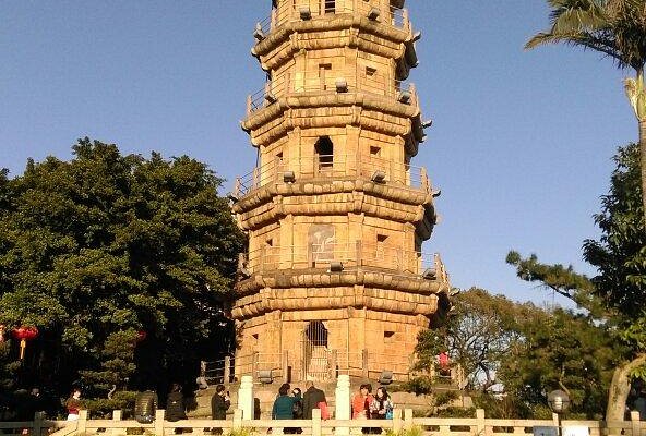 A scenic view of Fuzhou Luoxingta