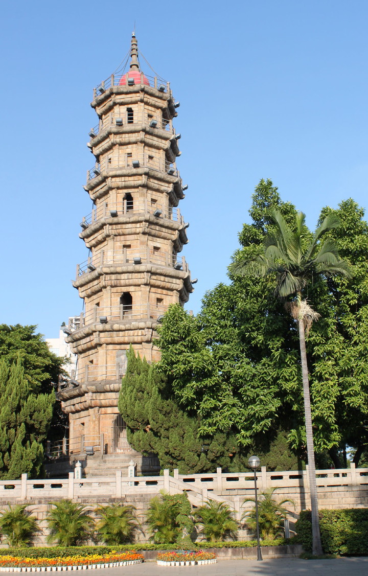 A scenic view of Fuzhou Luoxingta
