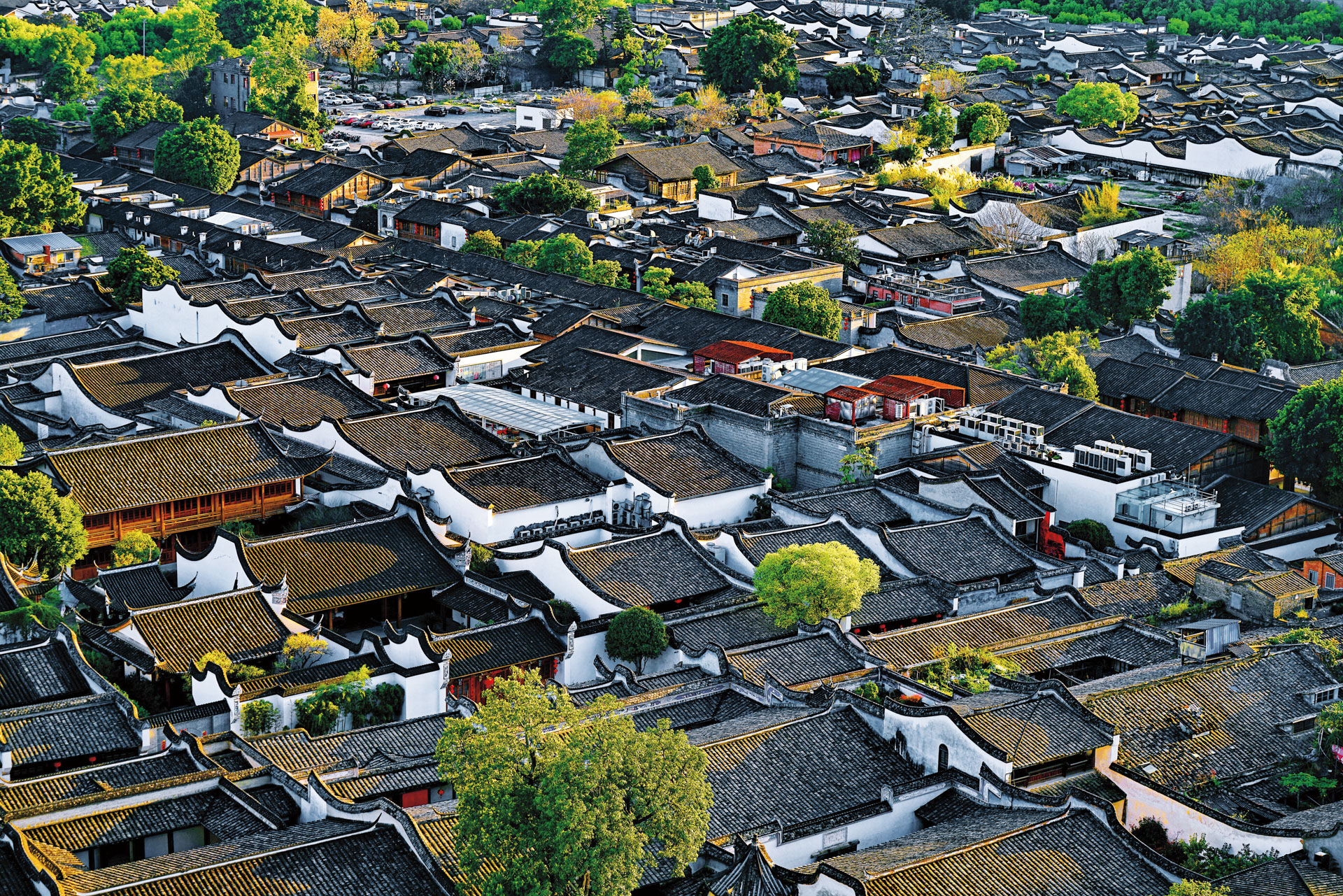A scenic view of Fuzhou Sanfangqixiang Zhuzifang Jianzhuqun