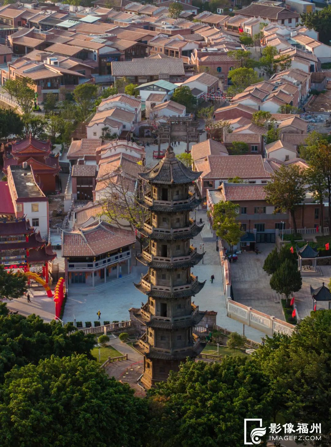 A scenic view of Fuzhou Shengshou Baota