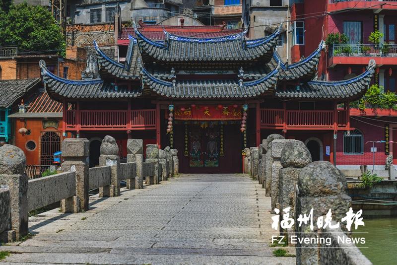 A scenic view of Fuzhou Tingjiang Paotai