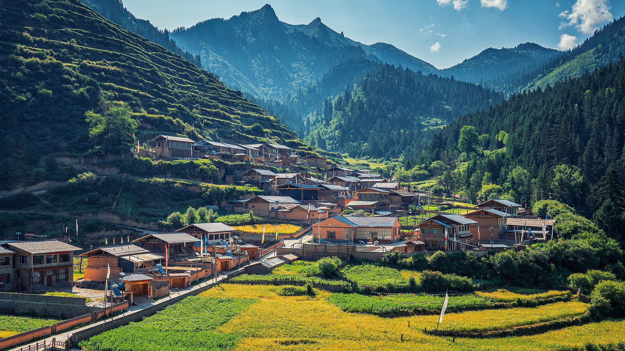 A scenic view of Gannan Galutian Dafangzi