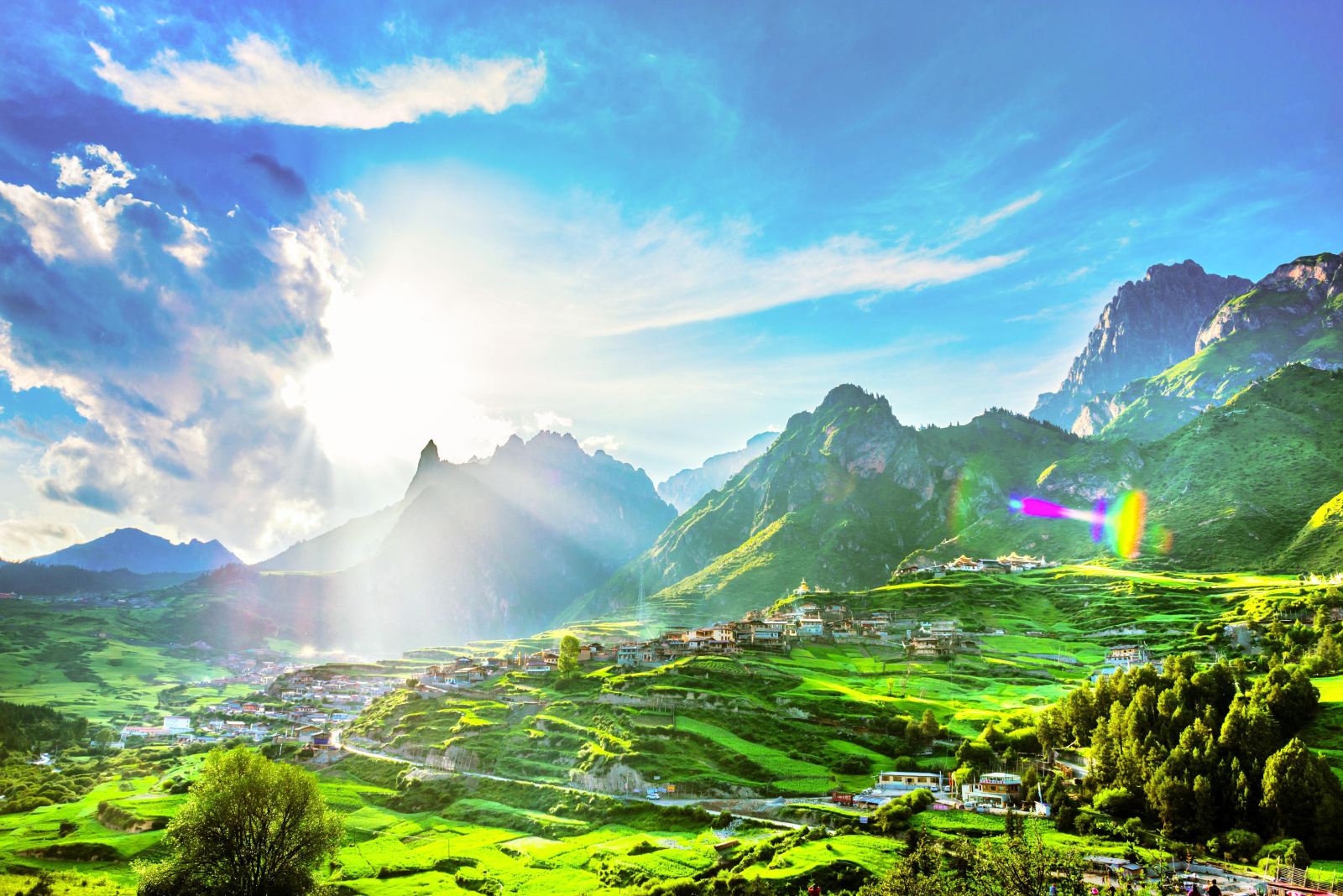 A scenic view of Gannan Galutian Dafangzi