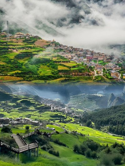 A scenic view of Gannan Galutian Dafangzi