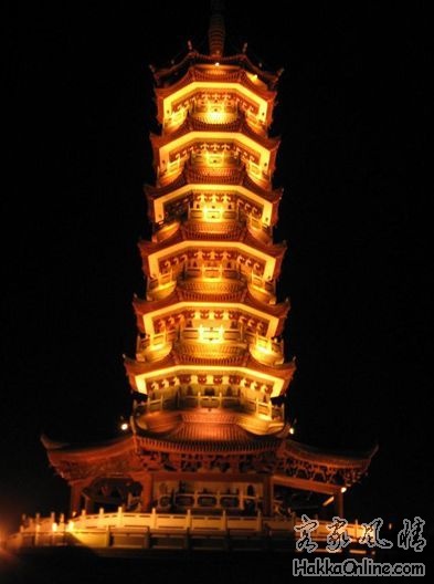 A scenic view of Ganzhou Dabaoguangta
