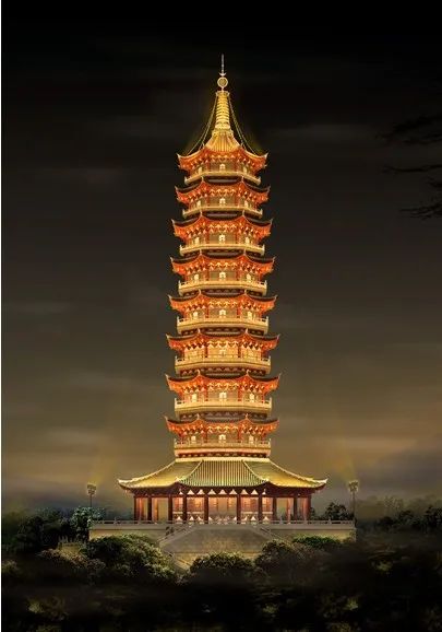 A scenic view of Ganzhou Dabaoguangta