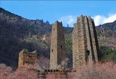 A scenic view of Ganzi Haneyi Xinshiqi Wenhua Yizhi He Handai Shiguanzang Muqun
