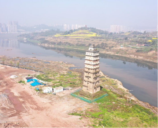 A scenic view of Guangan Baita