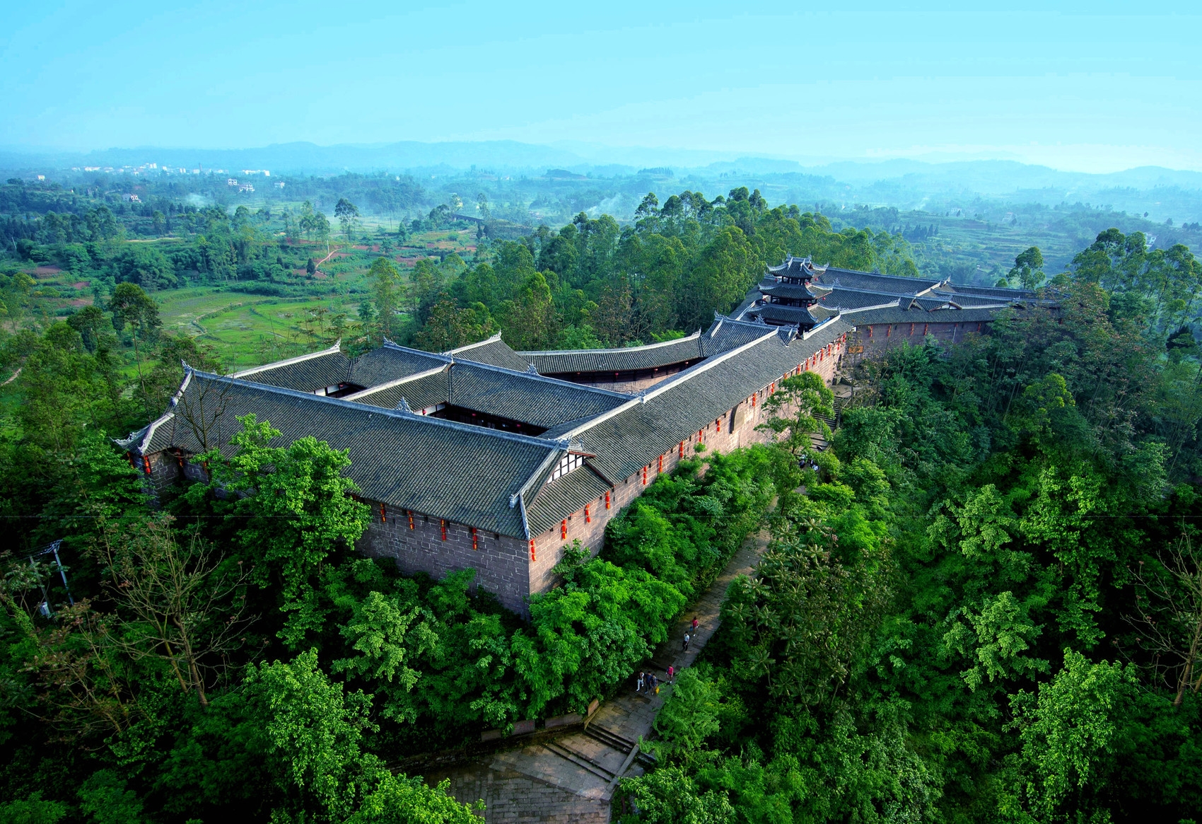 A scenic view of Guangan Baozhensai