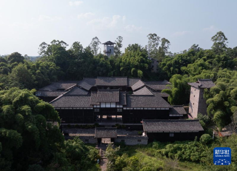 A scenic view of Guangan Baozhensai