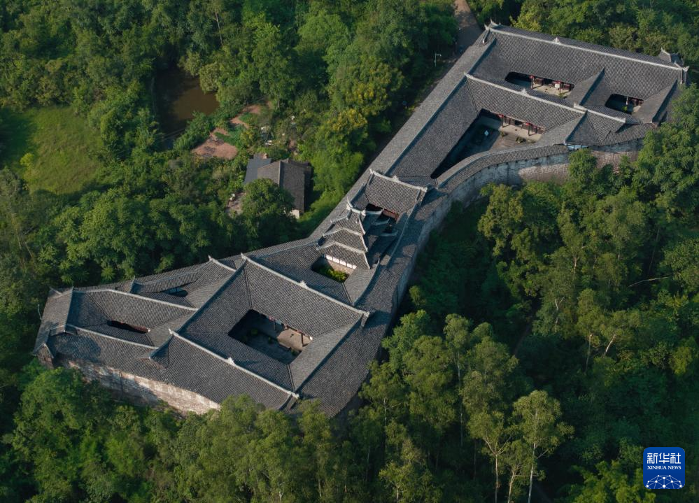 A scenic view of Guangan Baozhensai