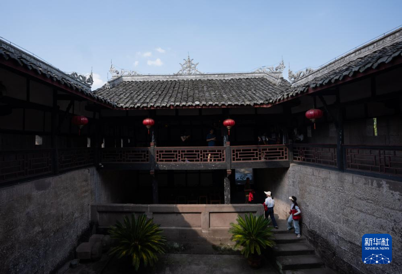 A scenic view of Guangan Baozhensai