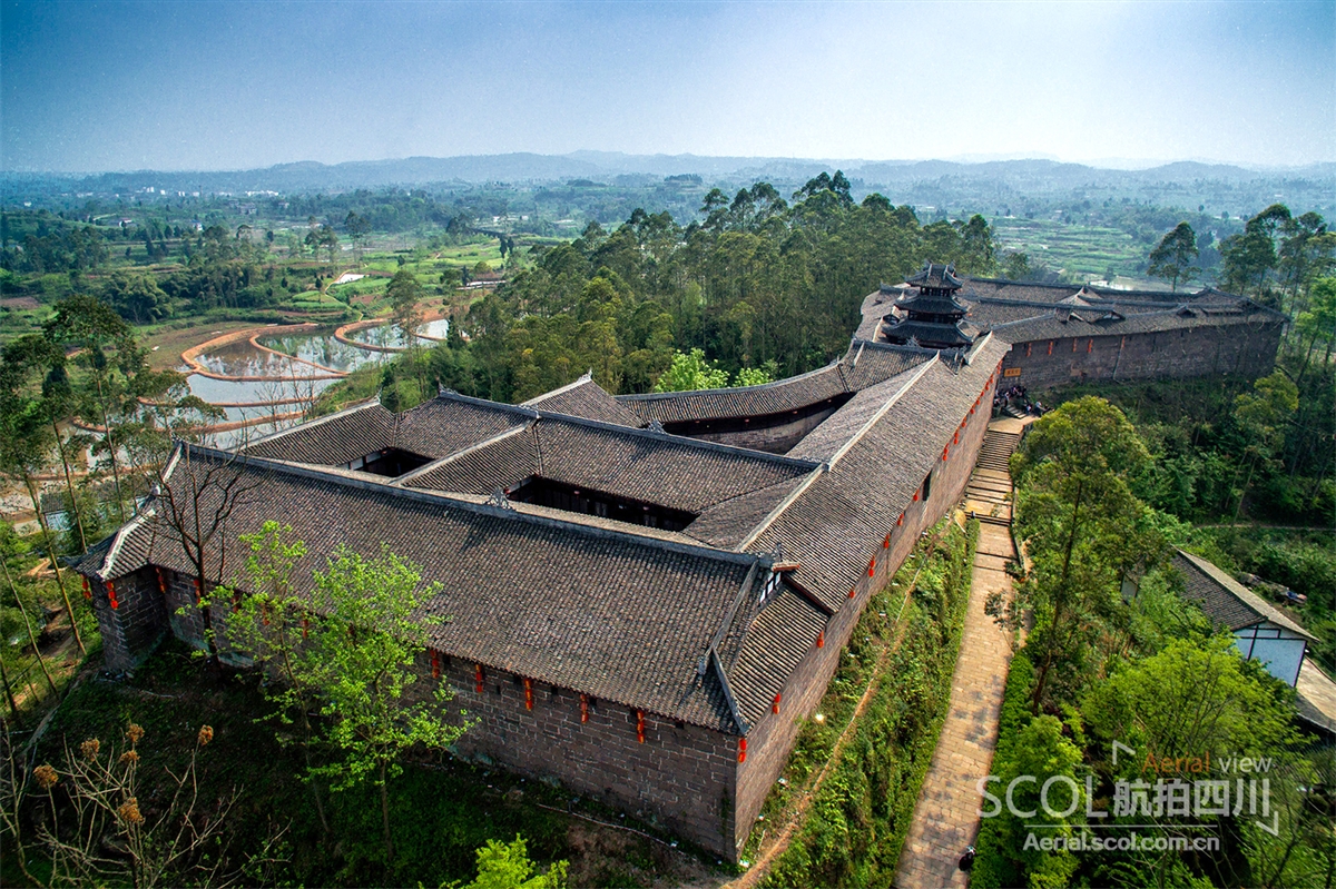 A scenic view of Guangan Baozhensai