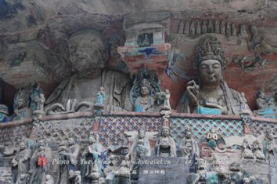 A scenic view of Guangan Chongxiangsi Moya Zaoxiang