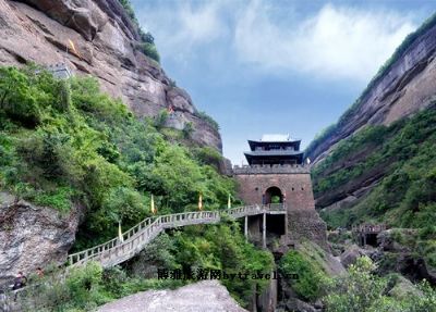 A scenic view of Guangyuan Jianmen Shudao Yizhi