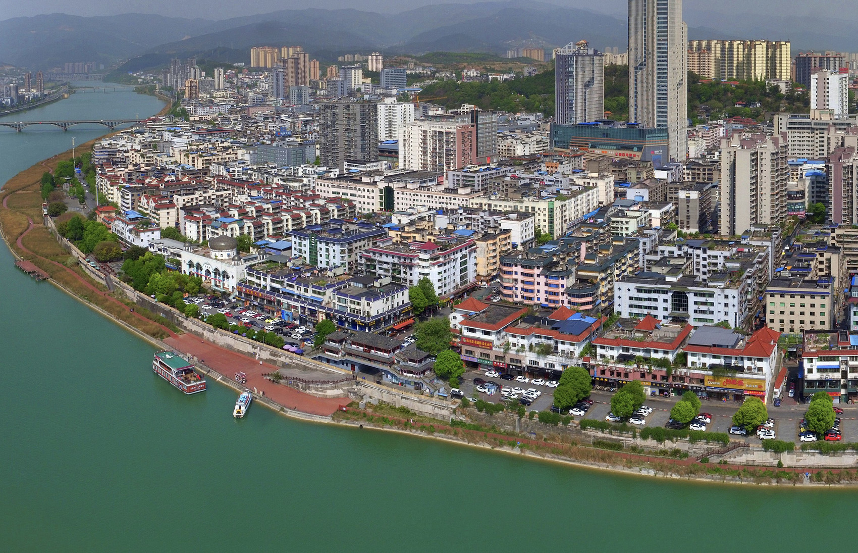 A scenic view of Guangyuan Zhongzipu Yizhi