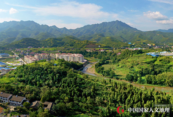 A scenic view of Guangyuan Zhongzipu Yizhi
