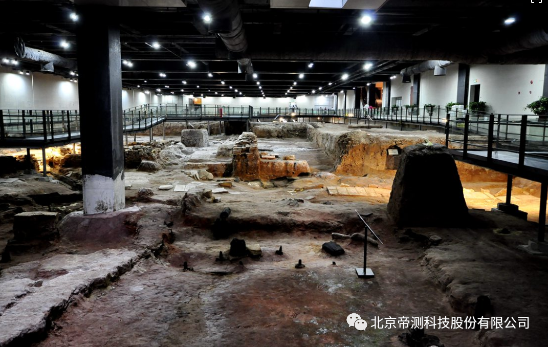 A scenic view of Guangzhou Qindai Zaochuan Nanyueguo Gongshu Wenwangmu