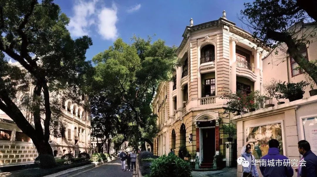 A scenic view of Guangzhou Shamian Jianzhuqun