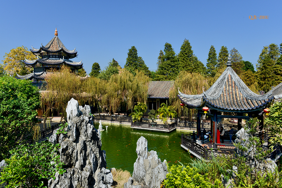 A scenic view of Guangzhou Yuyin Shanfang