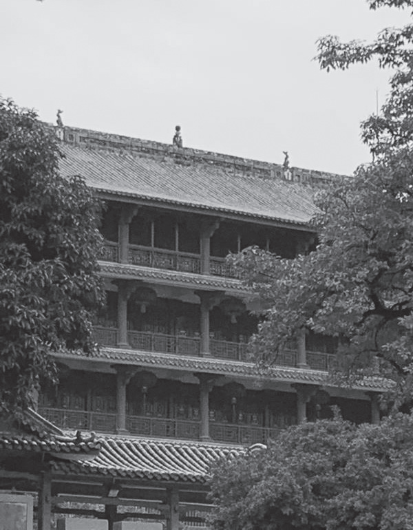 A scenic view of Guangzhou Zhenhailou Mingchengqiang