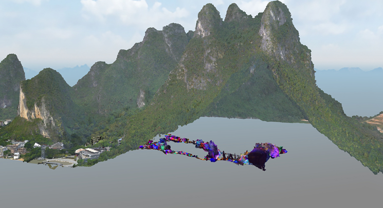 A scenic view of Guilin Dayan Yizhi