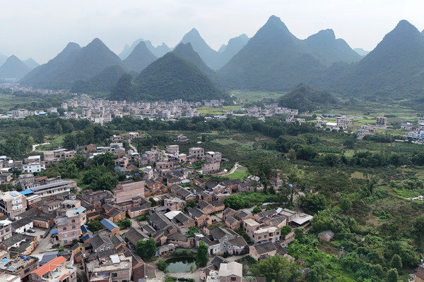 A scenic view of Guilin Gongcheng Gujianzhuqun