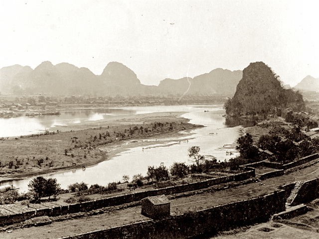A scenic view of Guilin Guangxishengli Yishuguan Jiuzhi